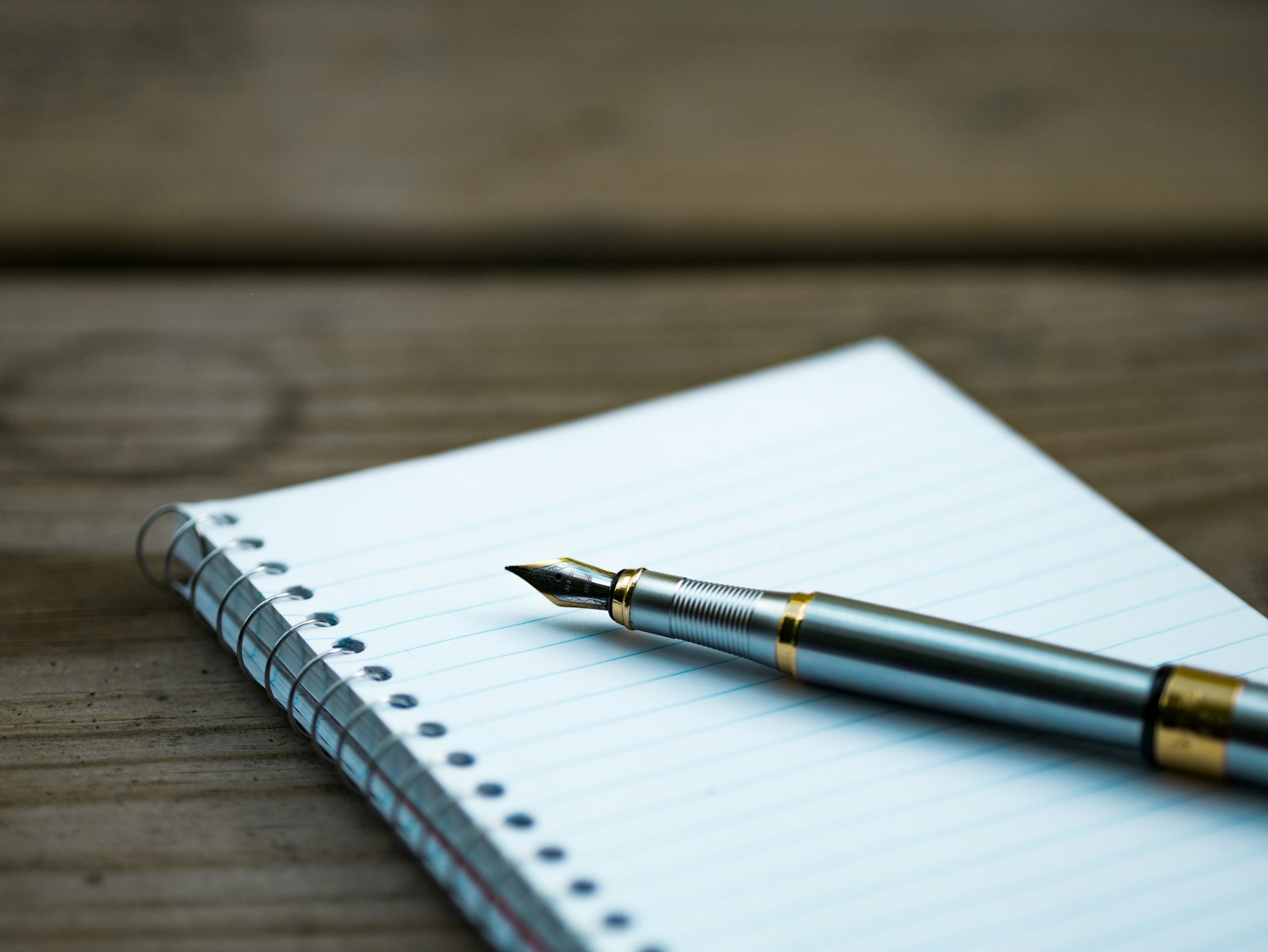 Penna su un quaderno a spirale per fare il punto sulla nicchia per freelance
